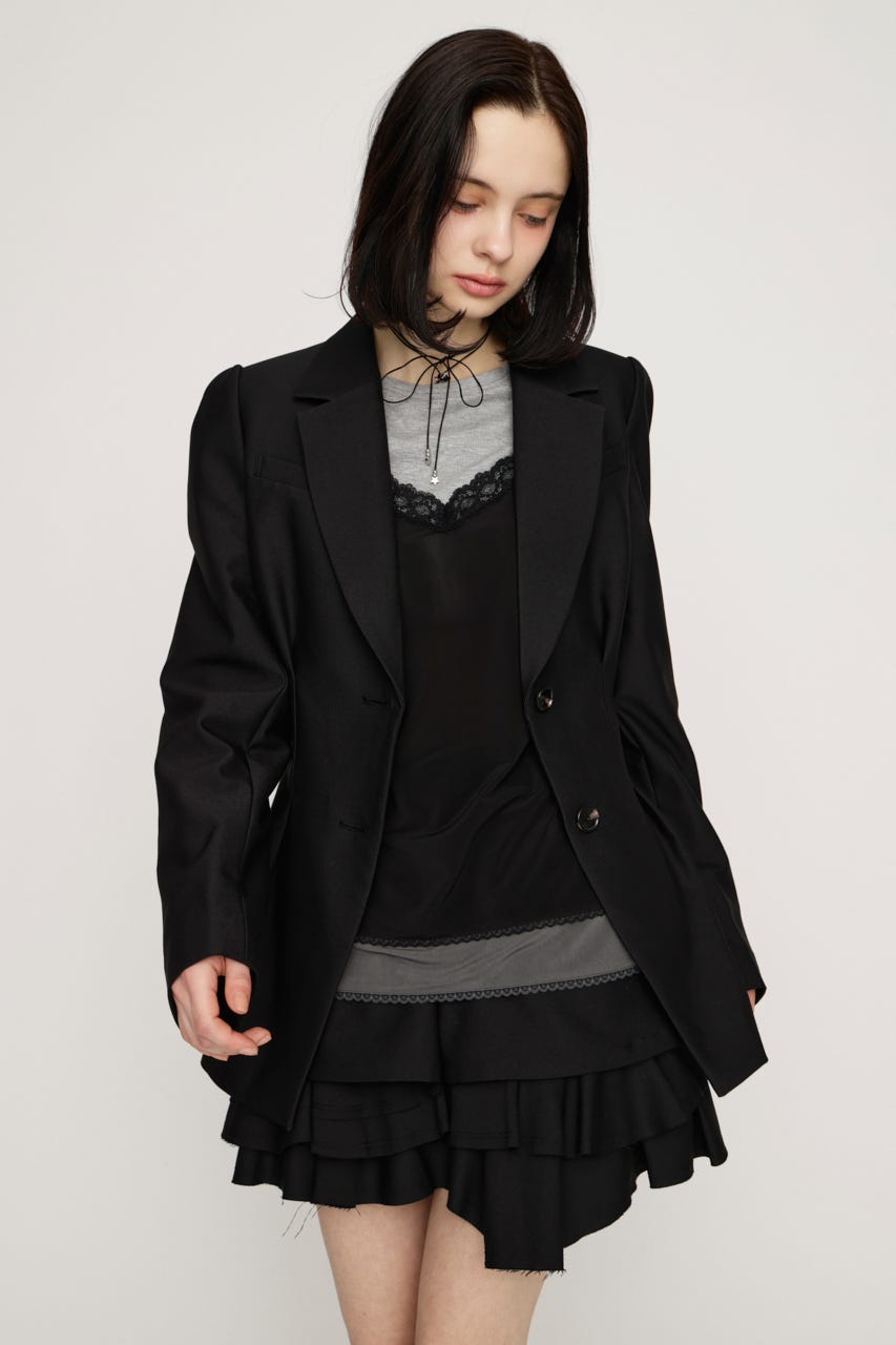 WAIST TUCK TAILOR ジャケット BLK FREE