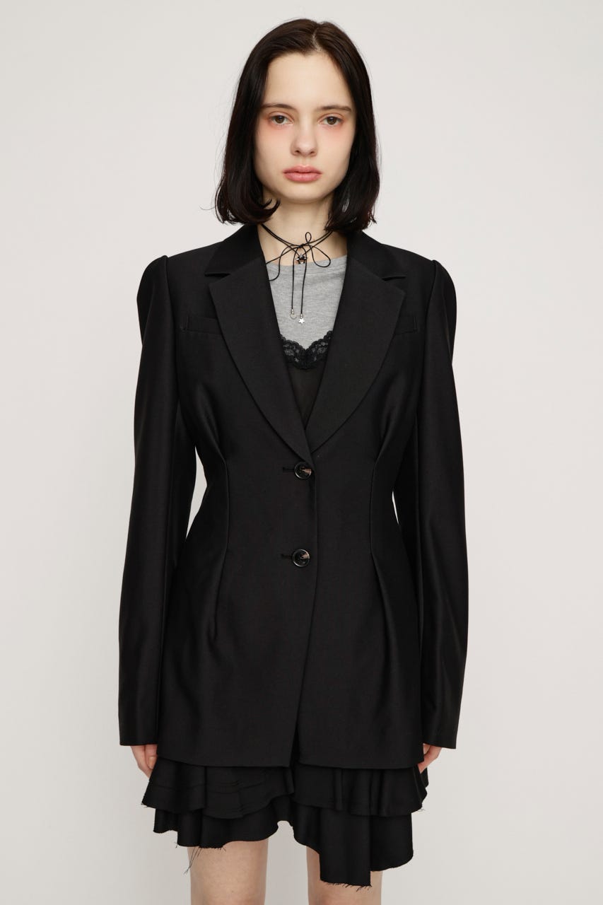 WAIST TUCK TAILOR ジャケット BLK FREE