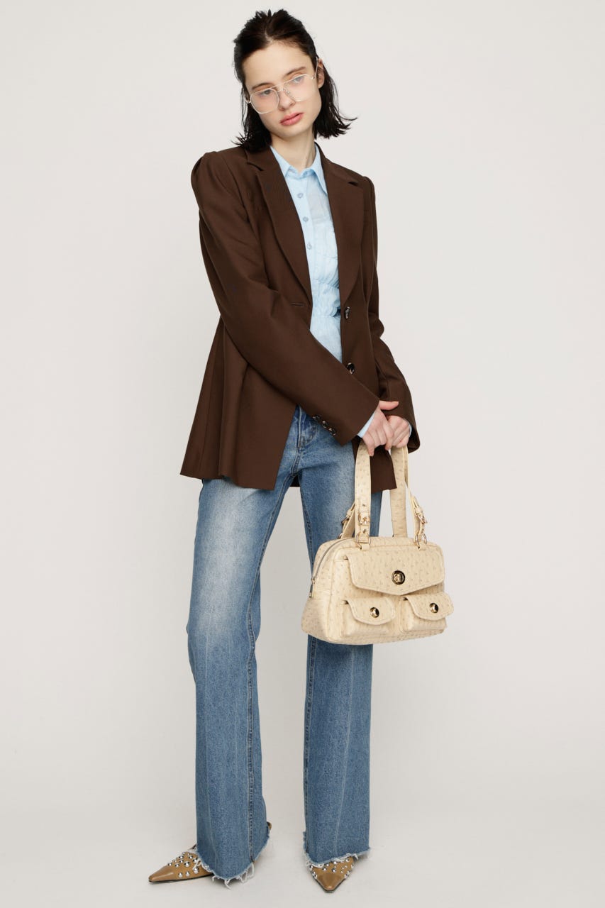 WAIST TUCK TAILOR ジャケット BRN FREE