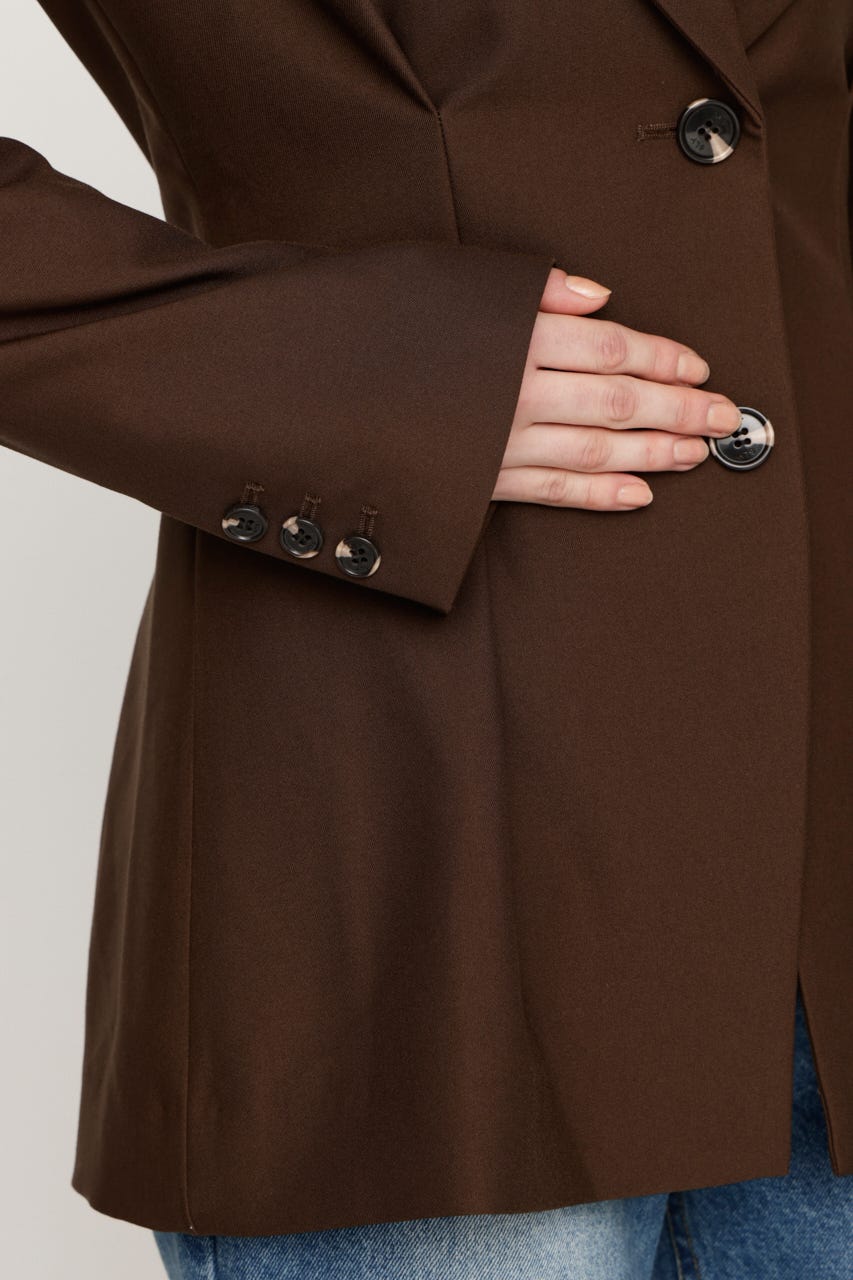 WAIST TUCK TAILOR ジャケット BRN FREE