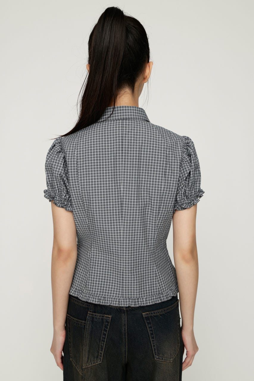 CHECK FRILL SH ブラウス Multi_1 FREE