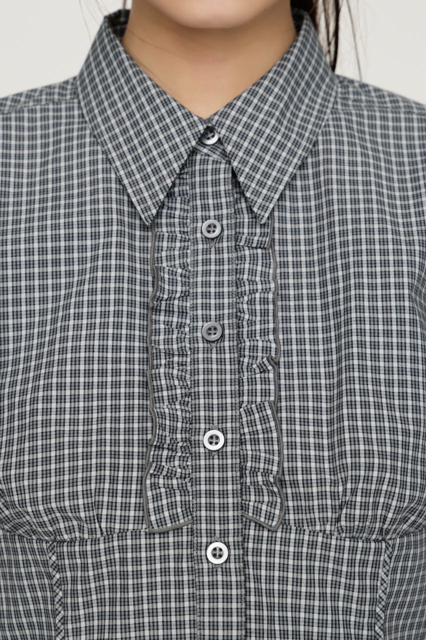 CHECK FRILL SH ブラウス Multi_1 FREE