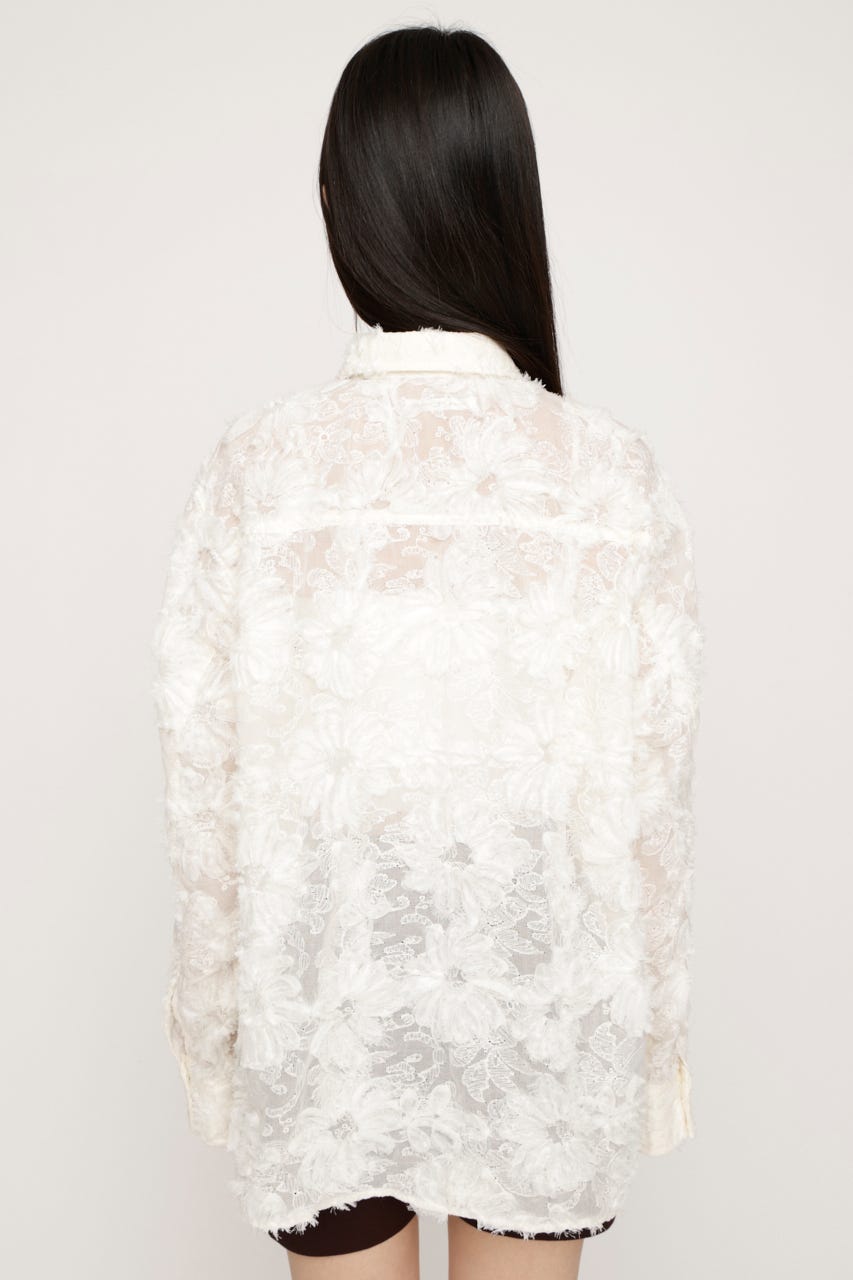 LOOSE LACE シャツ IVOY FREE