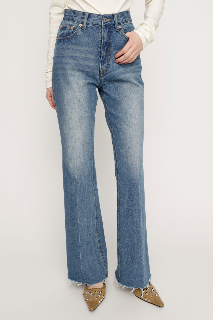 【LIMITED ITEM】J／W SEMI FLARE DENIM パンツ BLU 0