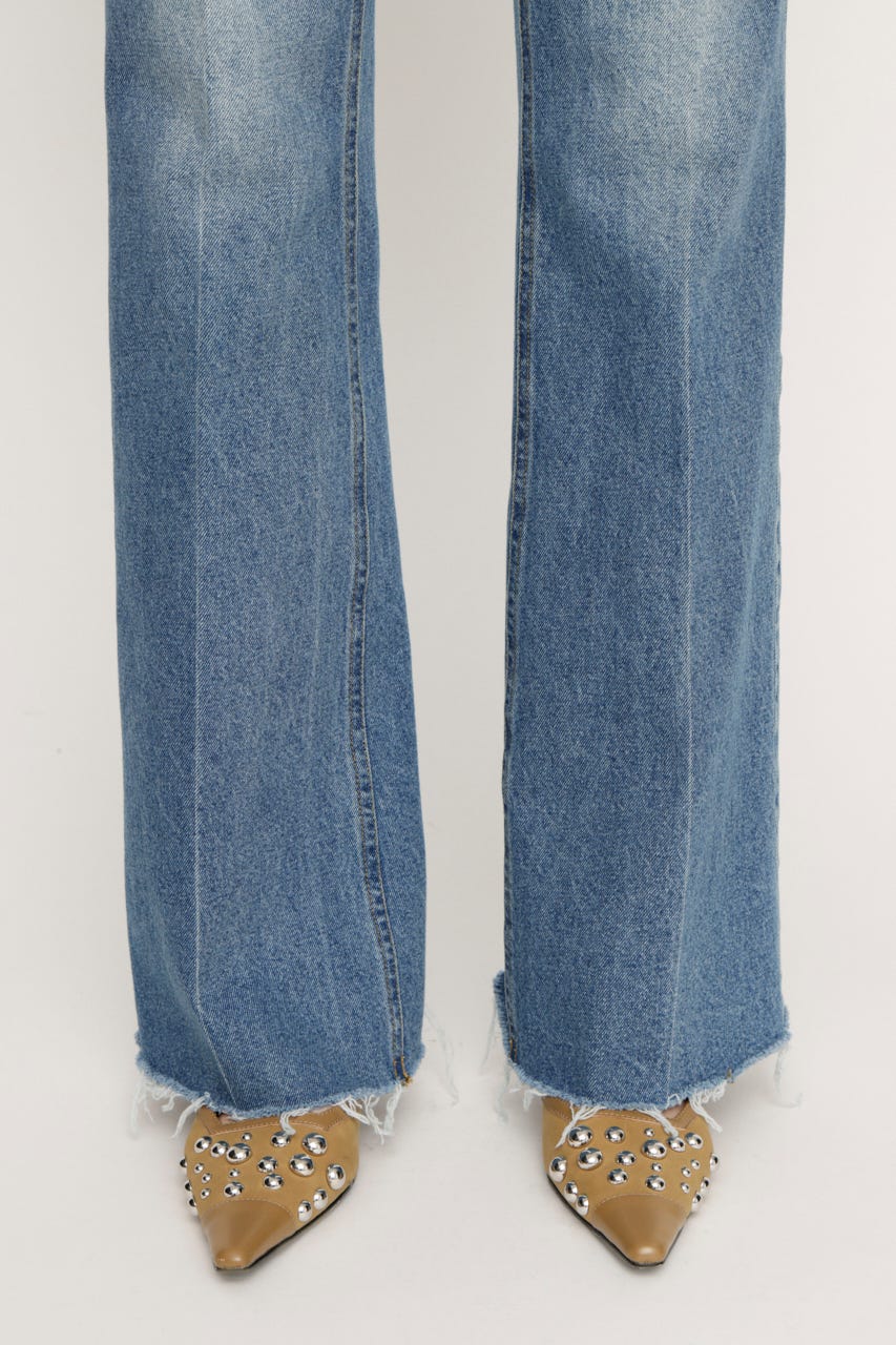 【SNSで話題！】【LIMITED ITEM】J／W SEMI FLARE DENIM パンツ BLU 0