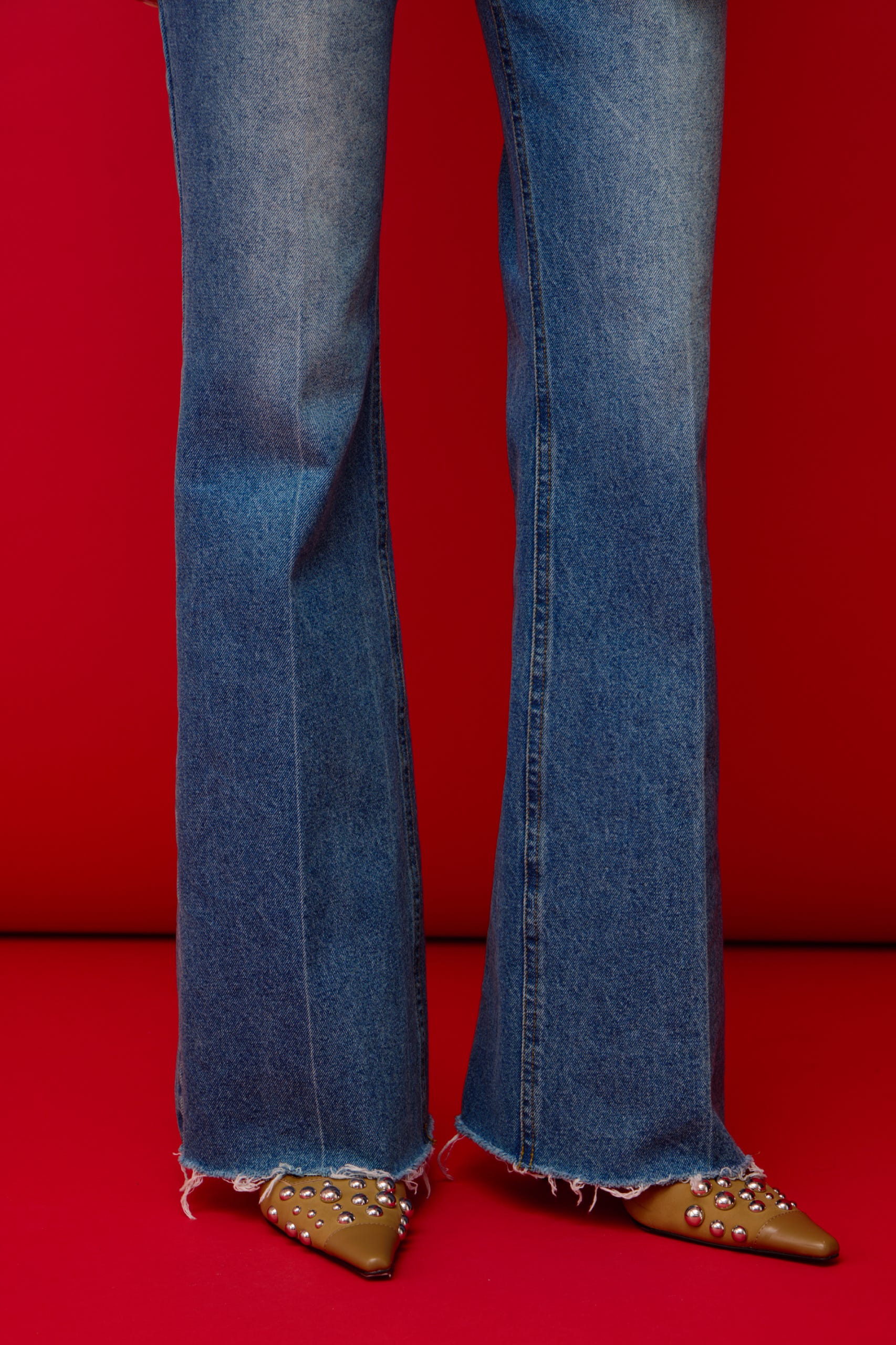 【SNSで話題！】【LIMITED ITEM】J／W SEMI FLARE DENIM パンツ BLU 0