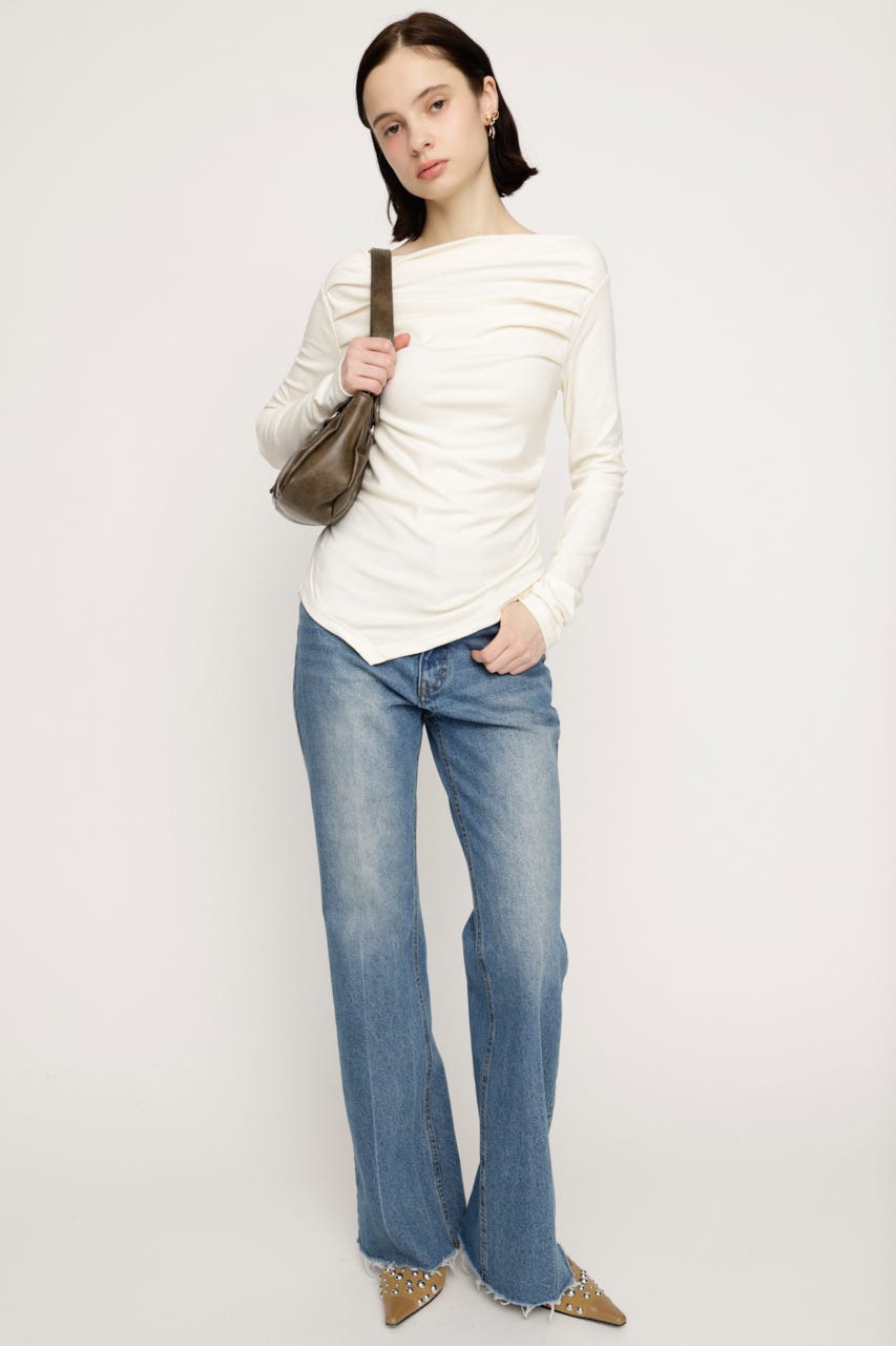 【LIMITED ITEM】J／W SEMI FLARE DENIM パンツ BLU 0