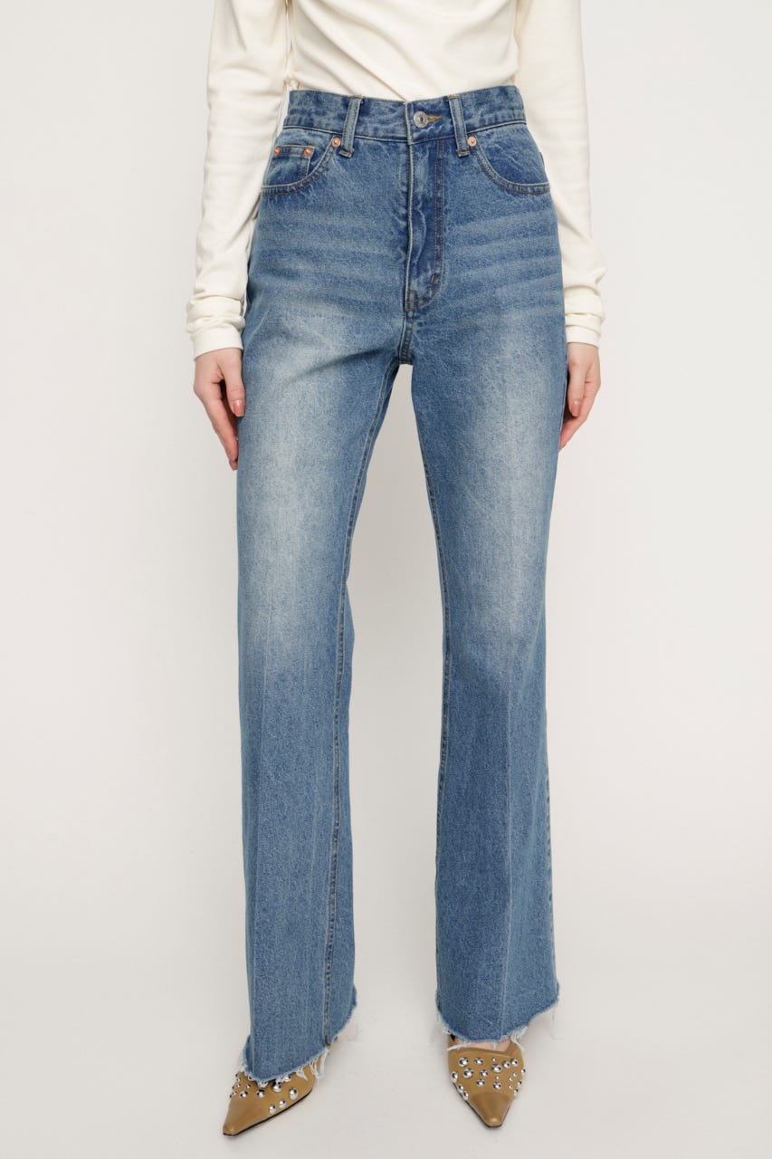 【LIMITED ITEM】J／W SEMI FLARE DENIM パンツ BLU 0
