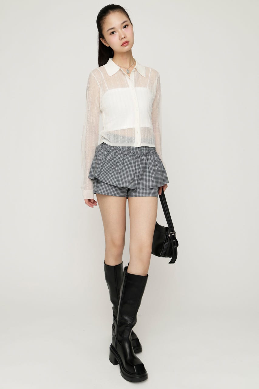 CHECK LAYERED ショートパンツ Multi_1 1
