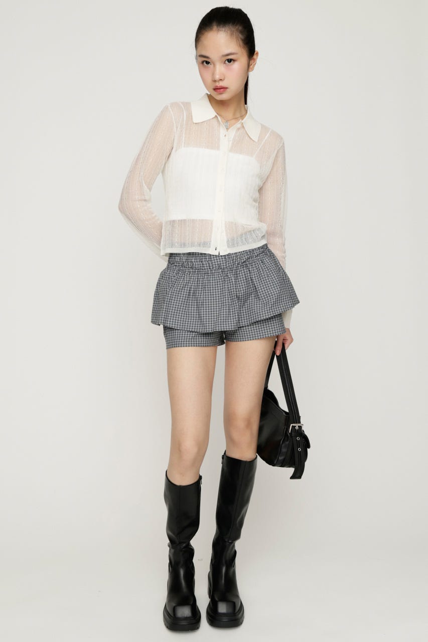 CHECK LAYERED ショートパンツ Multi_1 1