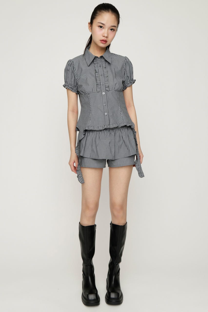 CHECK LAYERED ショートパンツ Multi_1 1