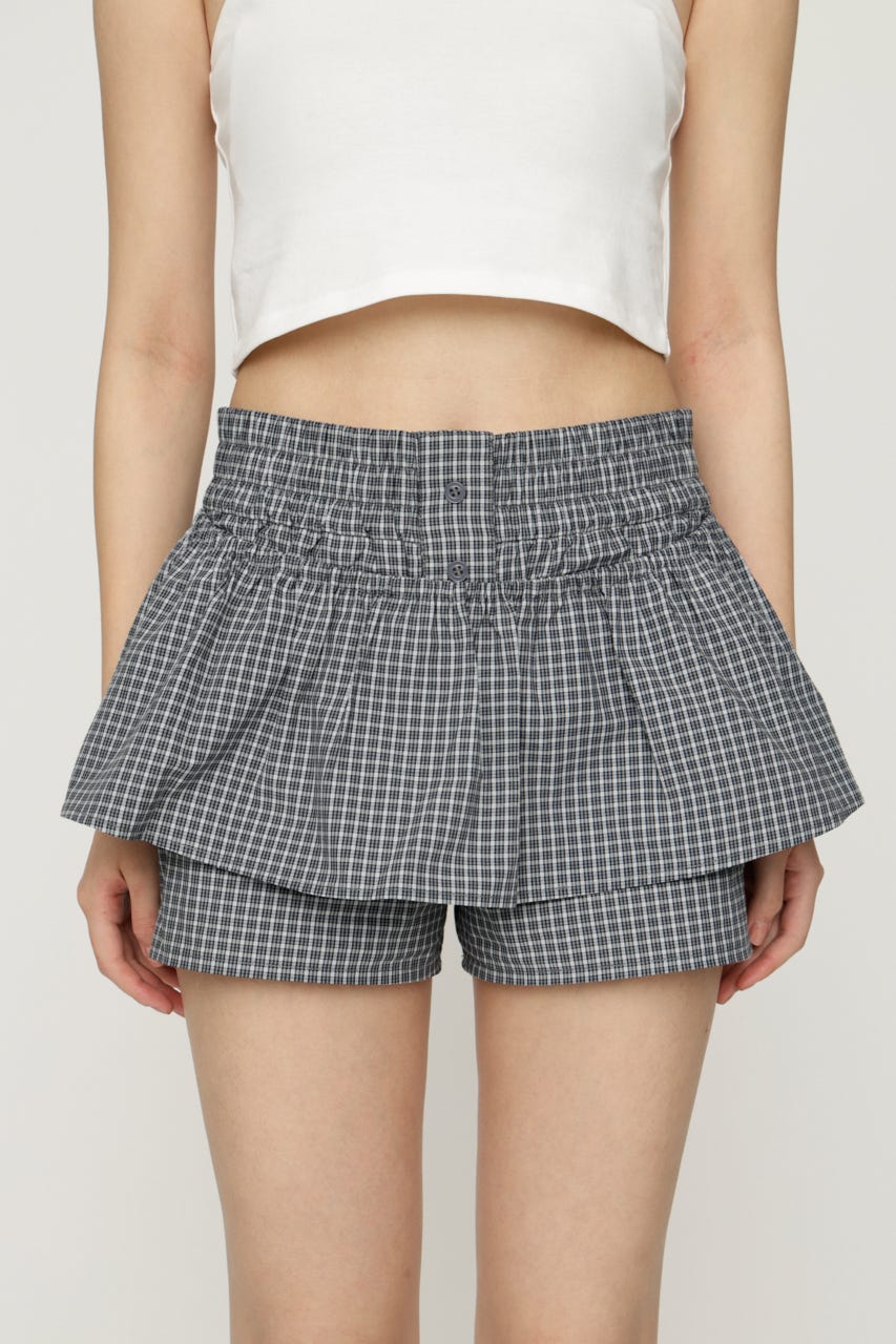CHECK LAYERED ショートパンツ Multi_1 1