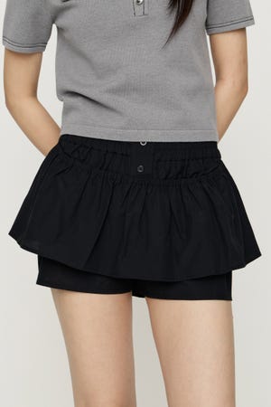 CHECK LAYERED ショートパンツ