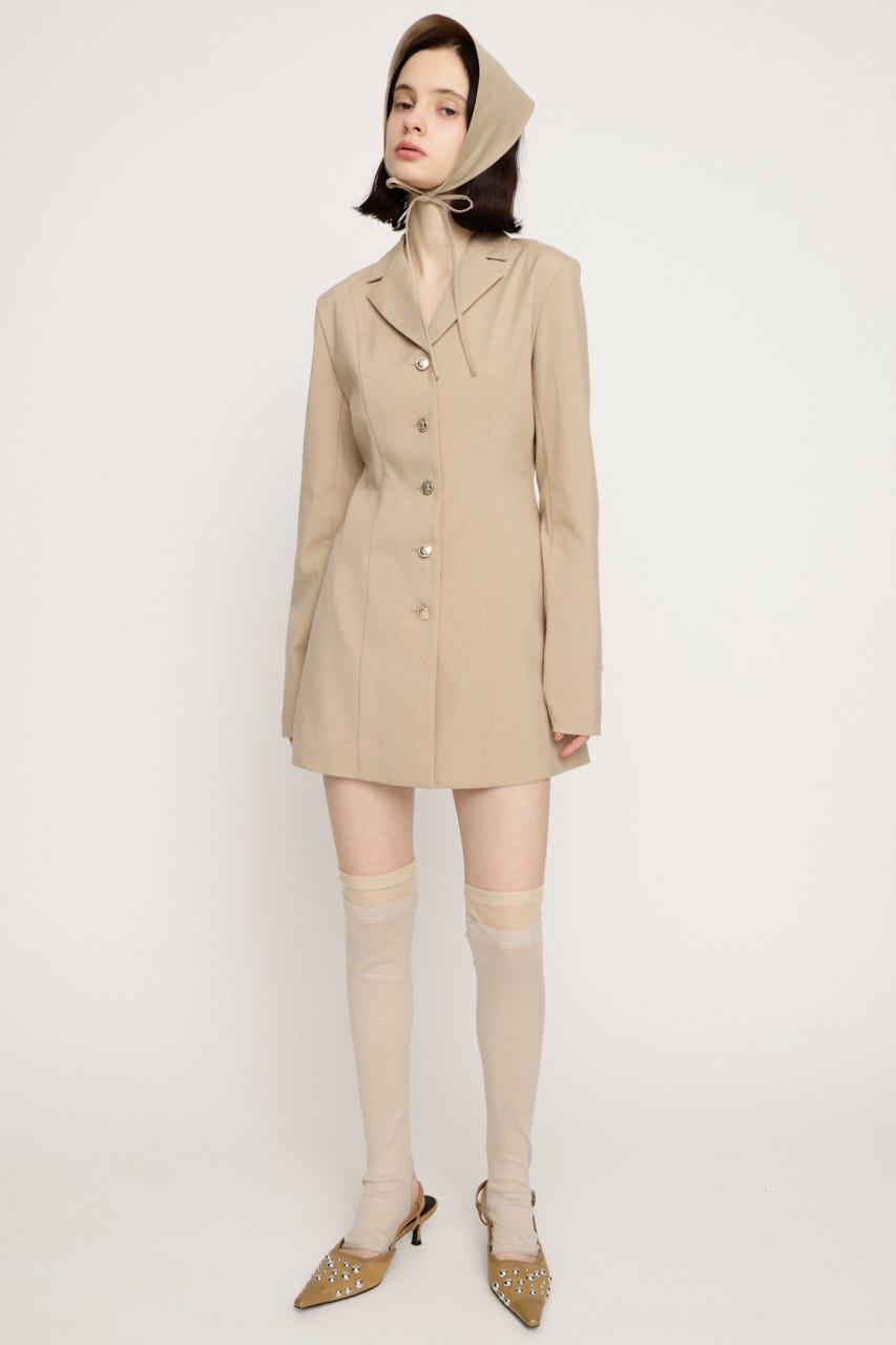 TAILORED ショートワンピース L/BEG 1