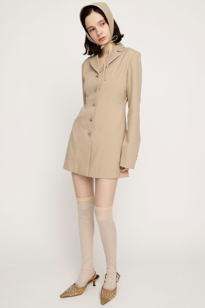 TAILORED ショートワンピース L/BEG 1