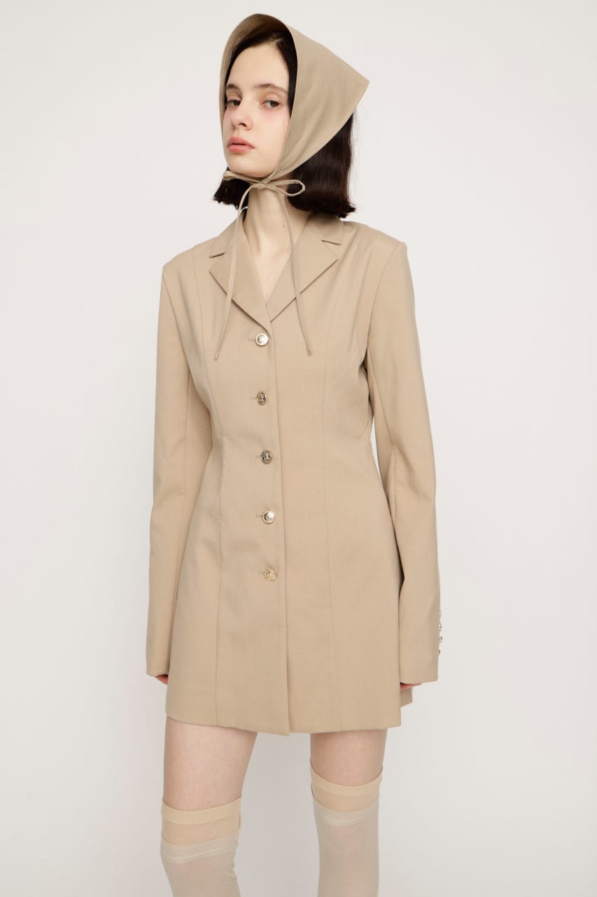 TAILORED ショートワンピース L/BEG 1