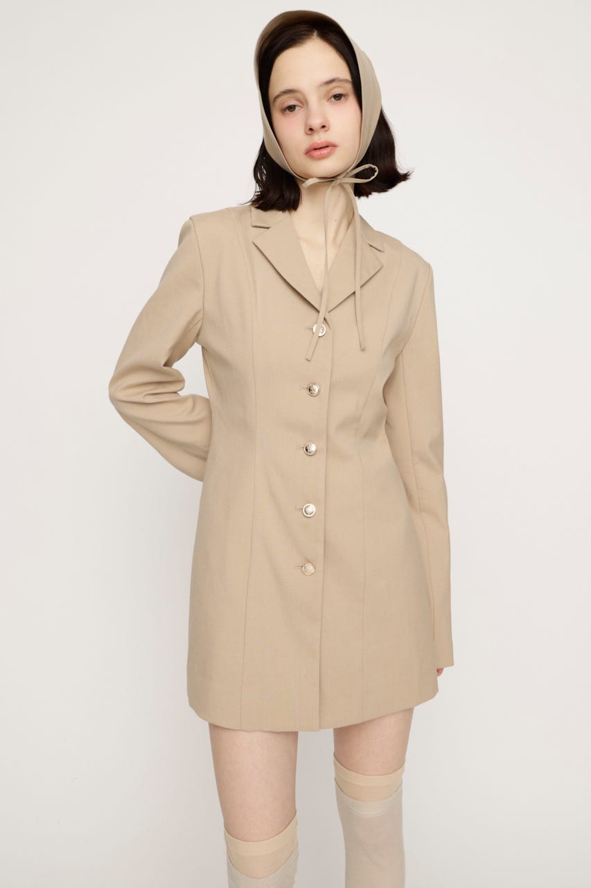 TAILORED ショートワンピース L/BEG 1