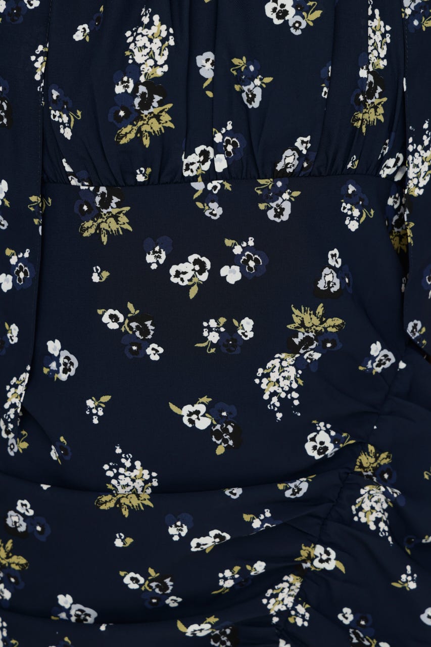 VINTAGE FLOWER ショートワンピース M/NVY 1