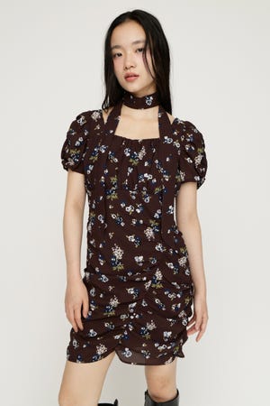 VINTAGE FLOWER ショートワンピース