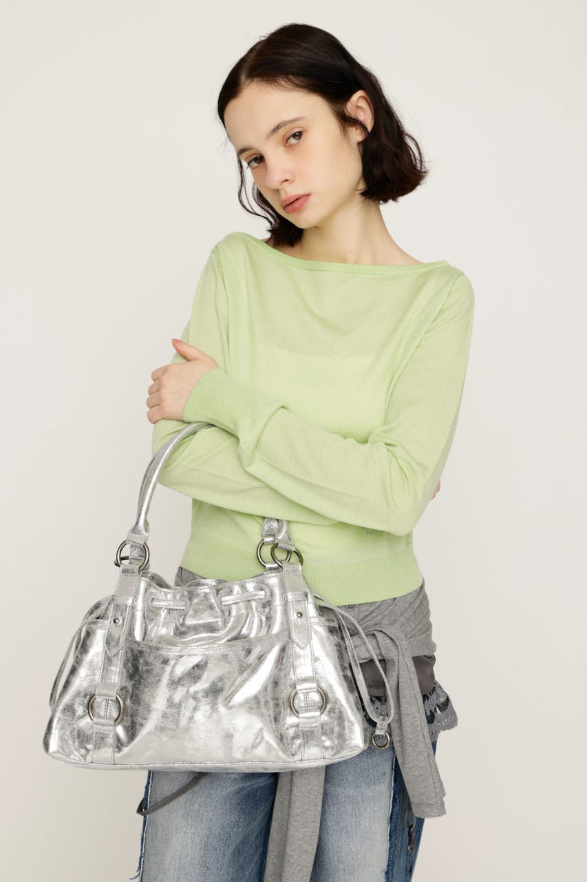 【1BUY5％OFF CAMPAIGN】VINTAGE LIKE HAND バッグ SLV FREE