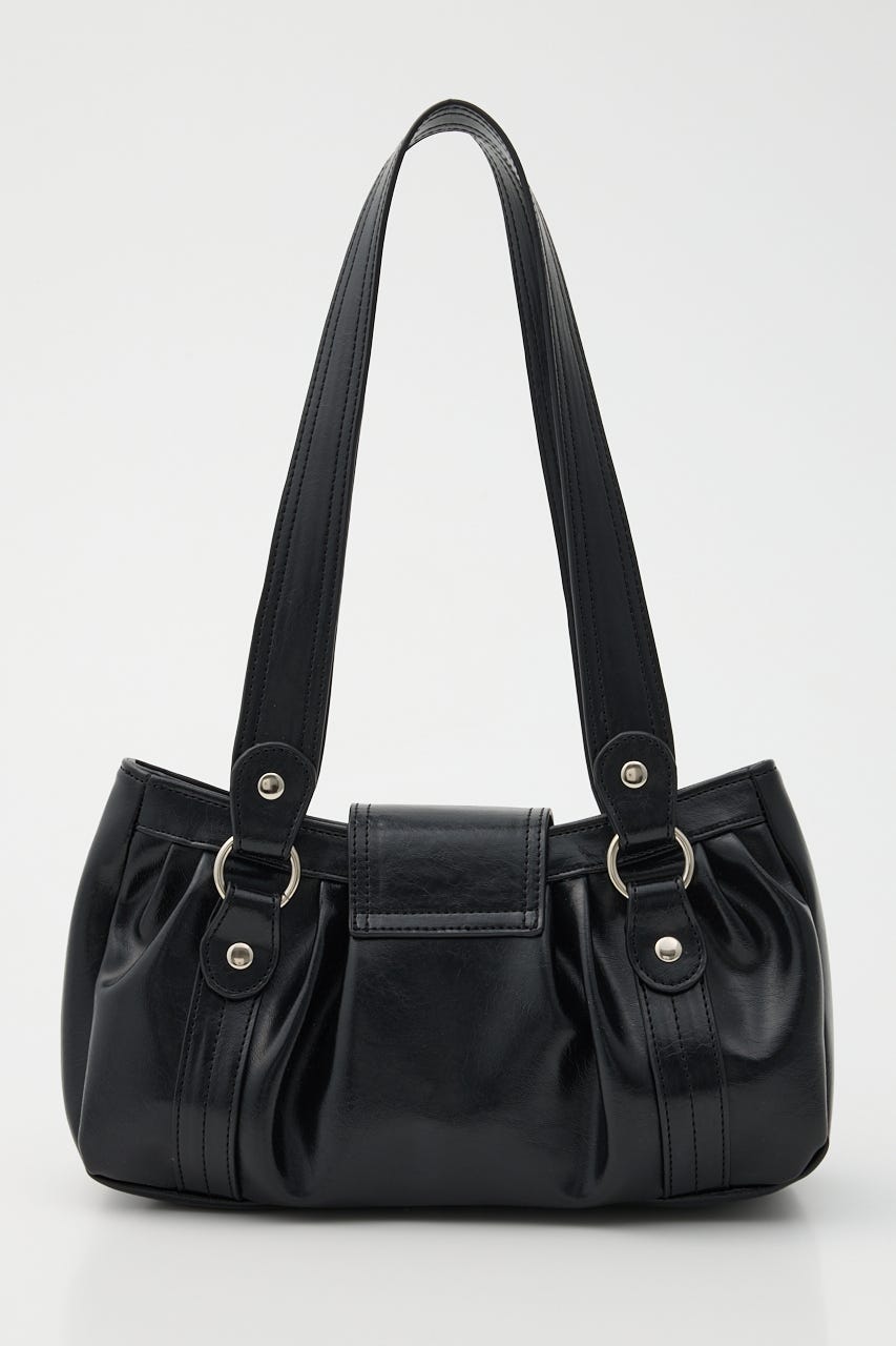 BELT GATHER HAND バッグ BLK FREE