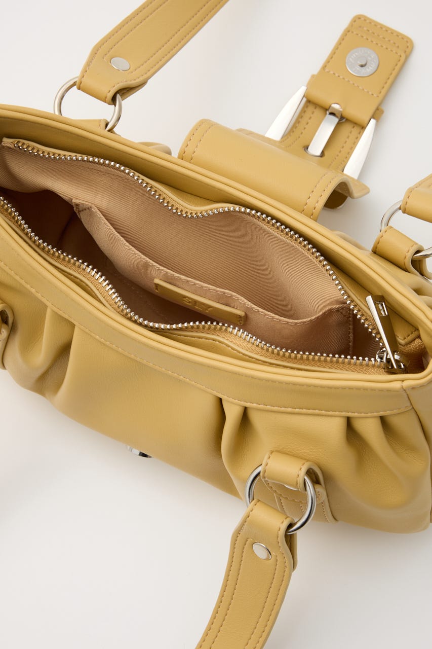 BELT GATHER HAND バッグ L/YEL FREE