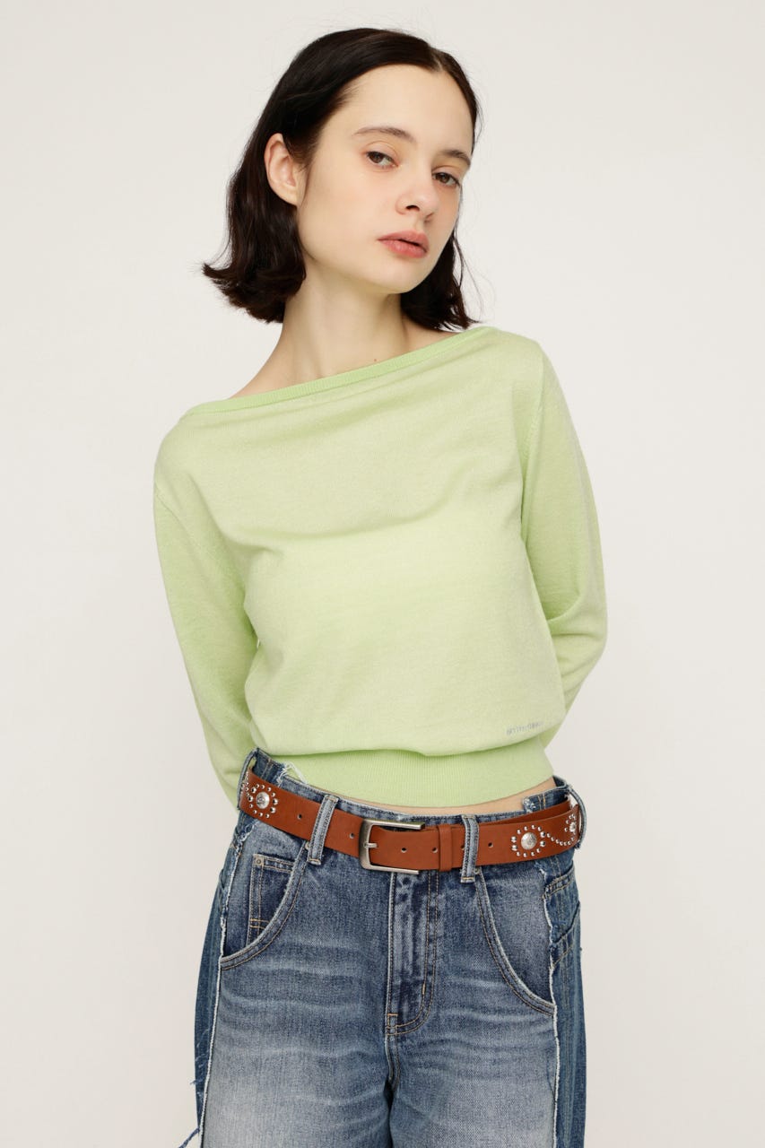 F／LEATHER STUDS ベルト BRN FREE