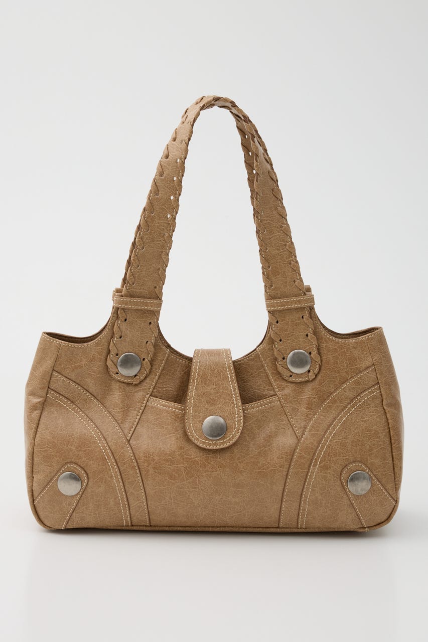 F／LEATHER STUDS バッグ CAM FREE