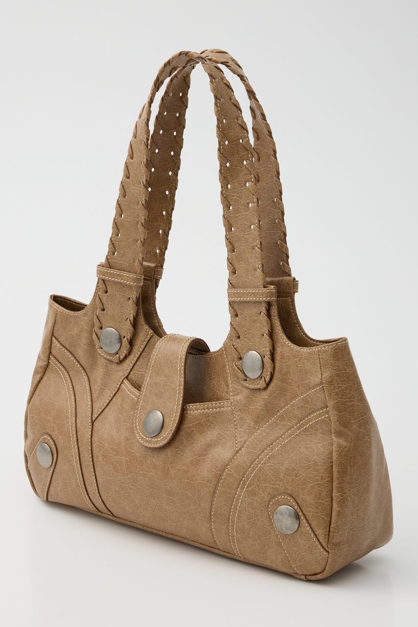 F／LEATHER STUDS バッグ CAM FREE