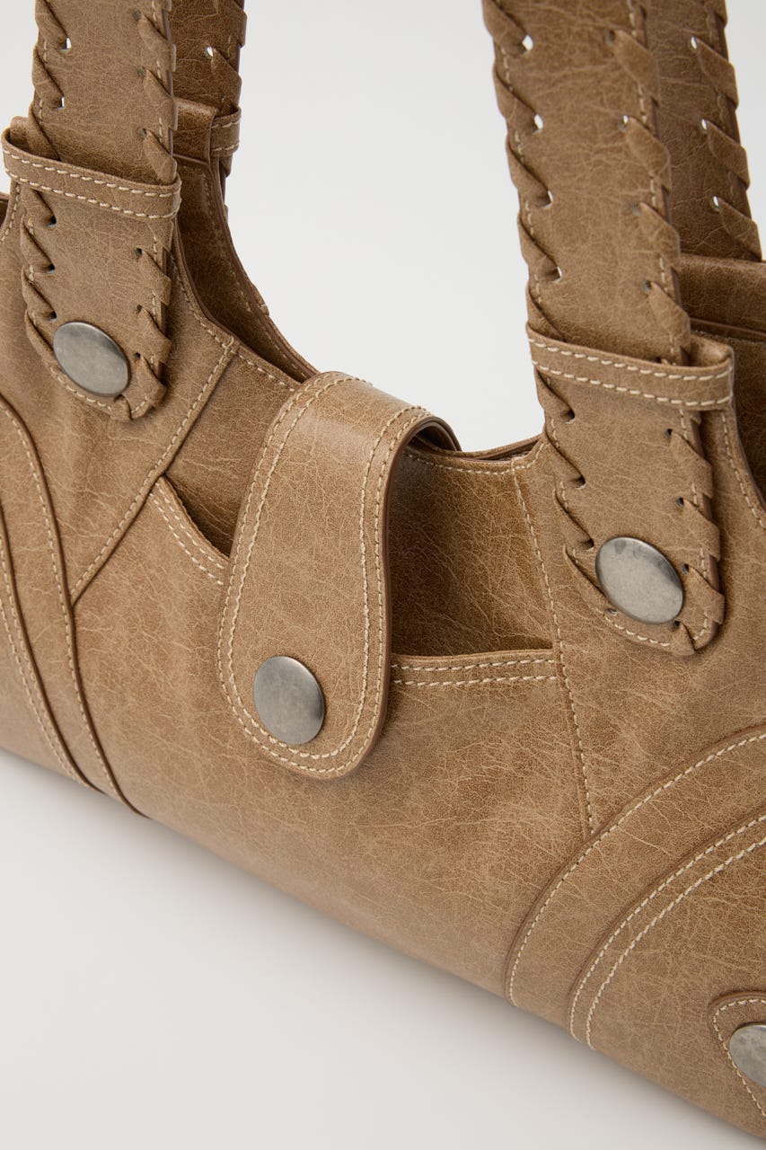 F／LEATHER STUDS バッグ CAM FREE