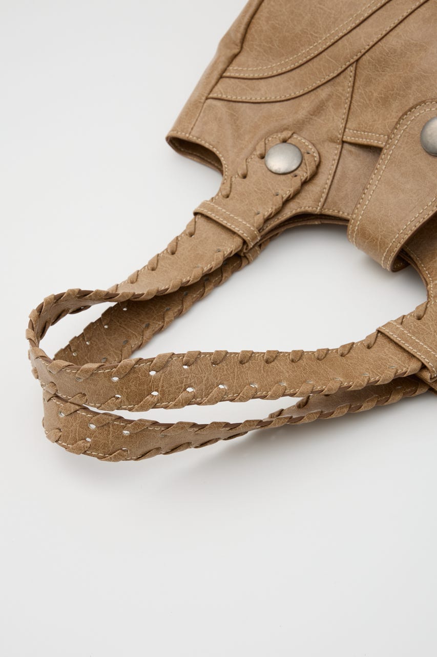 F／LEATHER STUDS バッグ CAM FREE