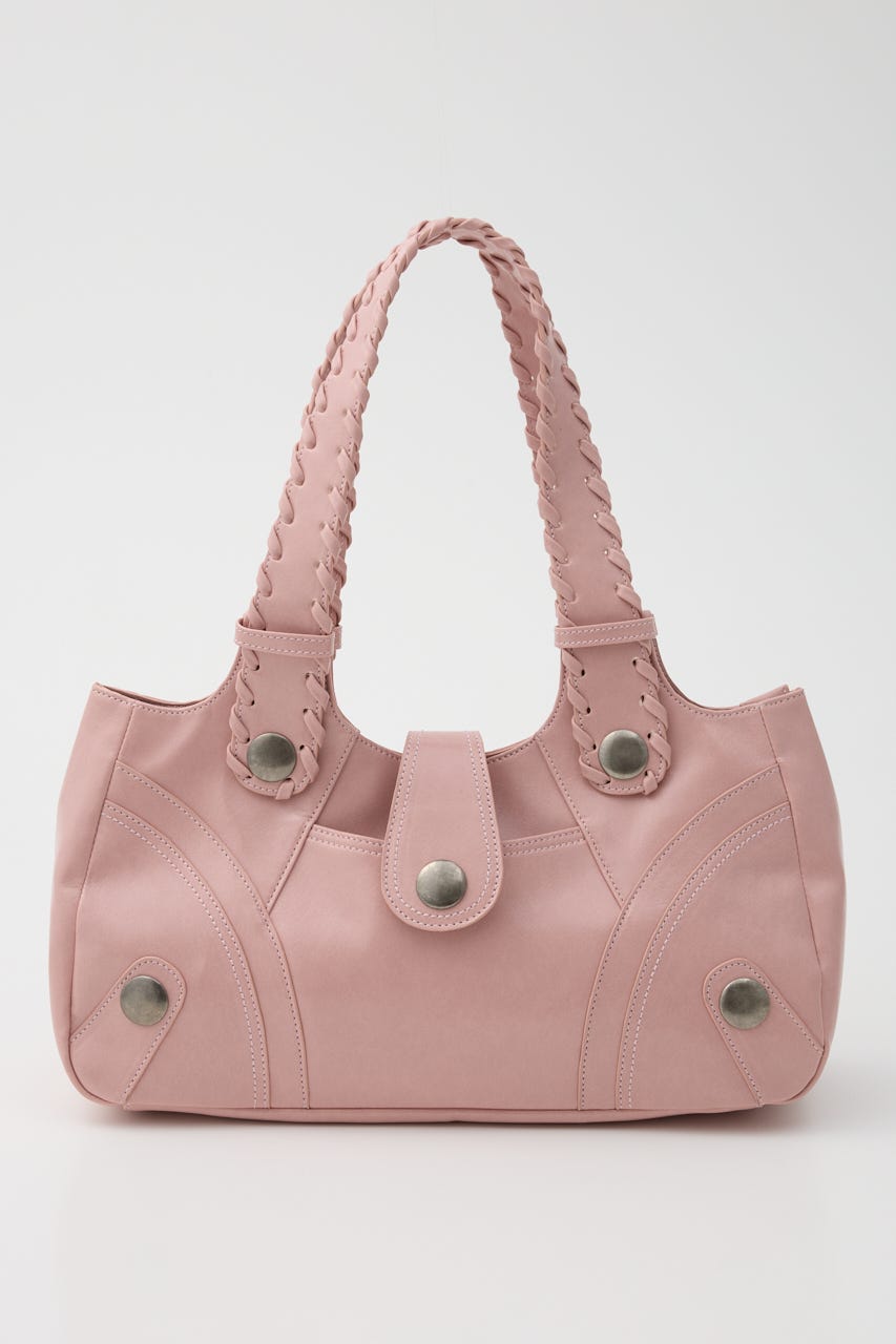 F／LEATHER STUDS バッグ PNK FREE