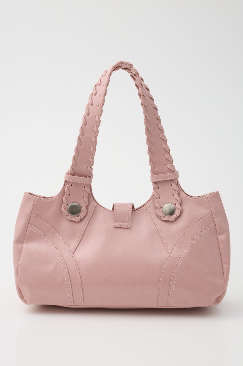 F／LEATHER STUDS バッグ PNK FREE