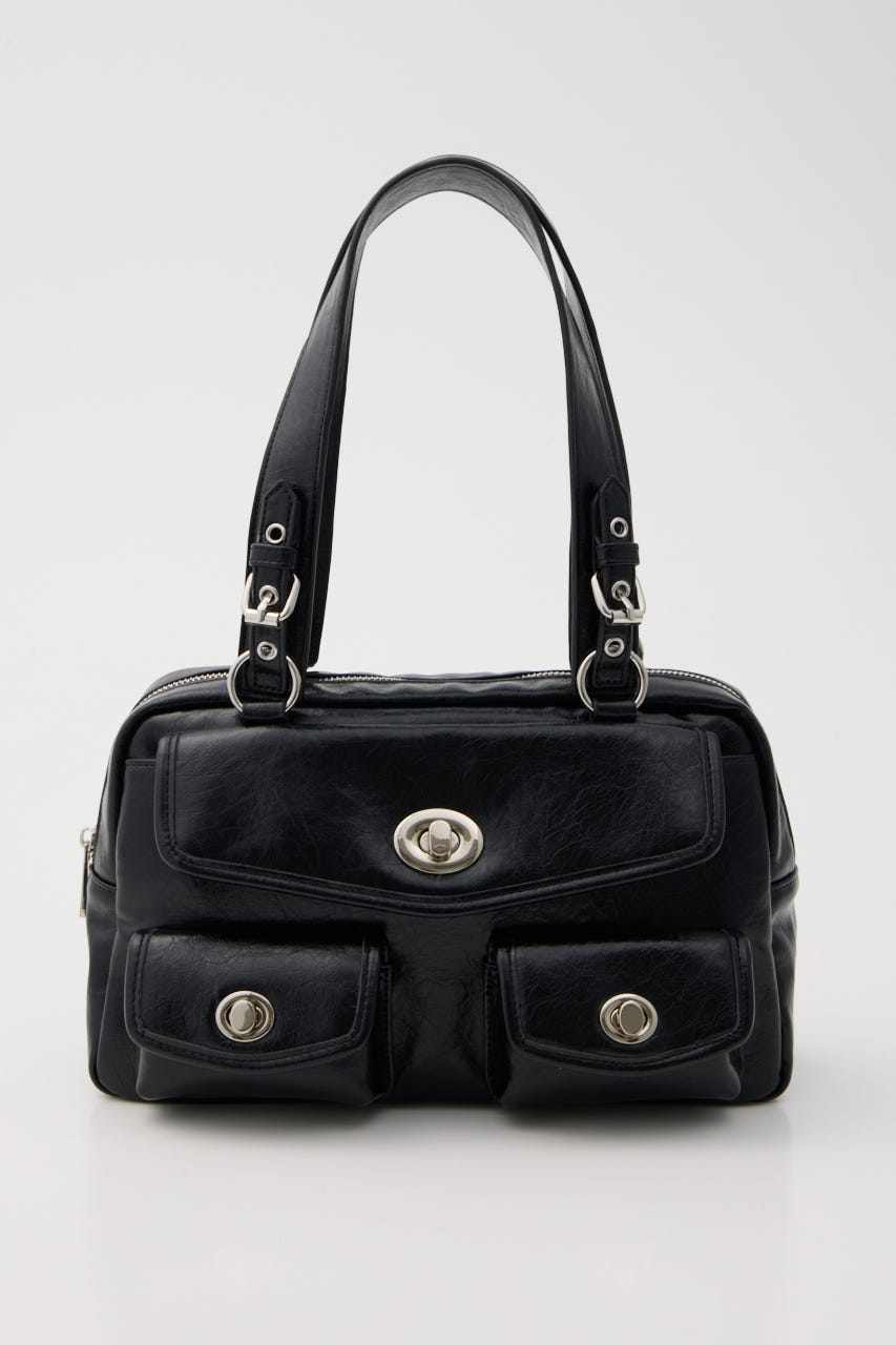 POCKET HAND バッグ BLK FREE