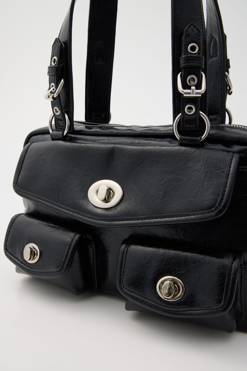 POCKET HAND バッグ BLK FREE