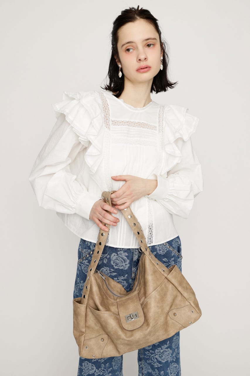 STUDS HORIZONTAL バッグ BEG FREE