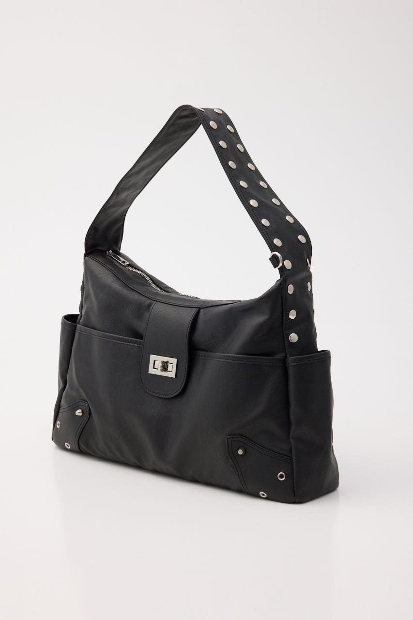 STUDS HORIZONTAL バッグ BLK FREE