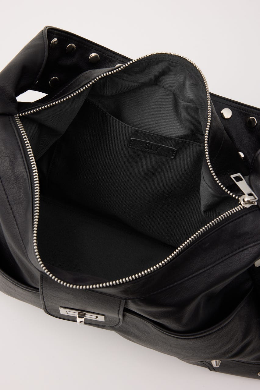 STUDS HORIZONTAL バッグ BLK FREE