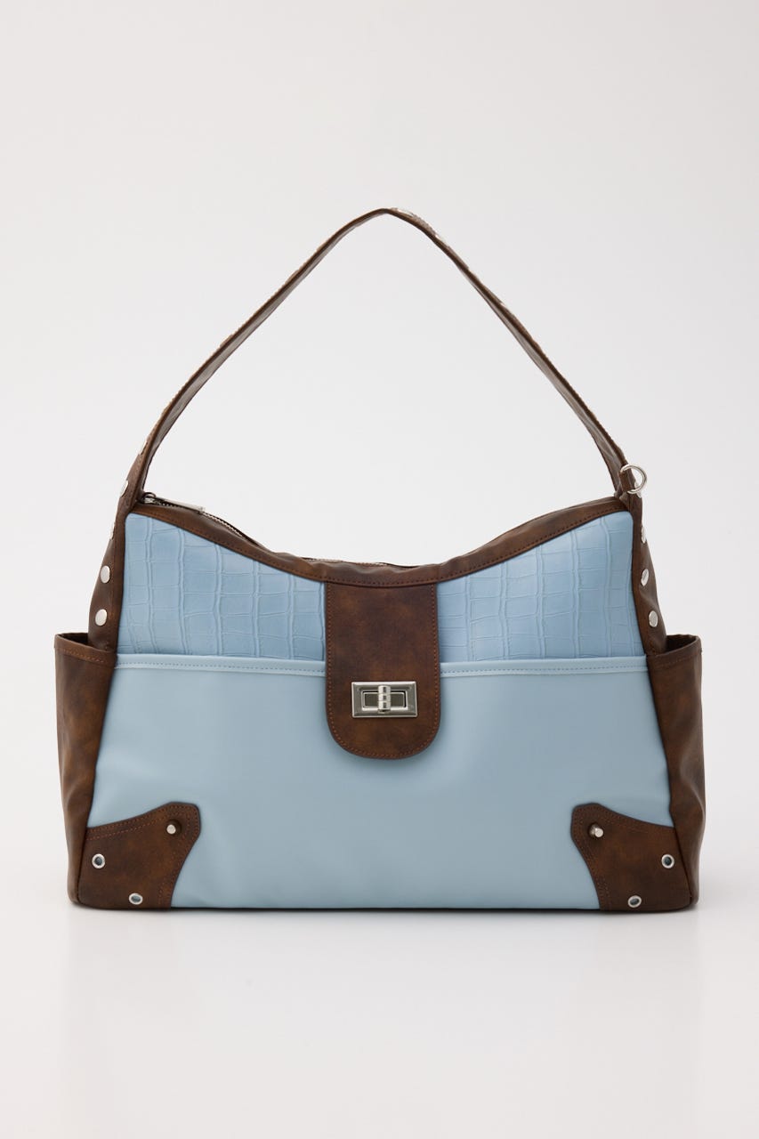 STUDS HORIZONTAL バッグ M/BLU FREE