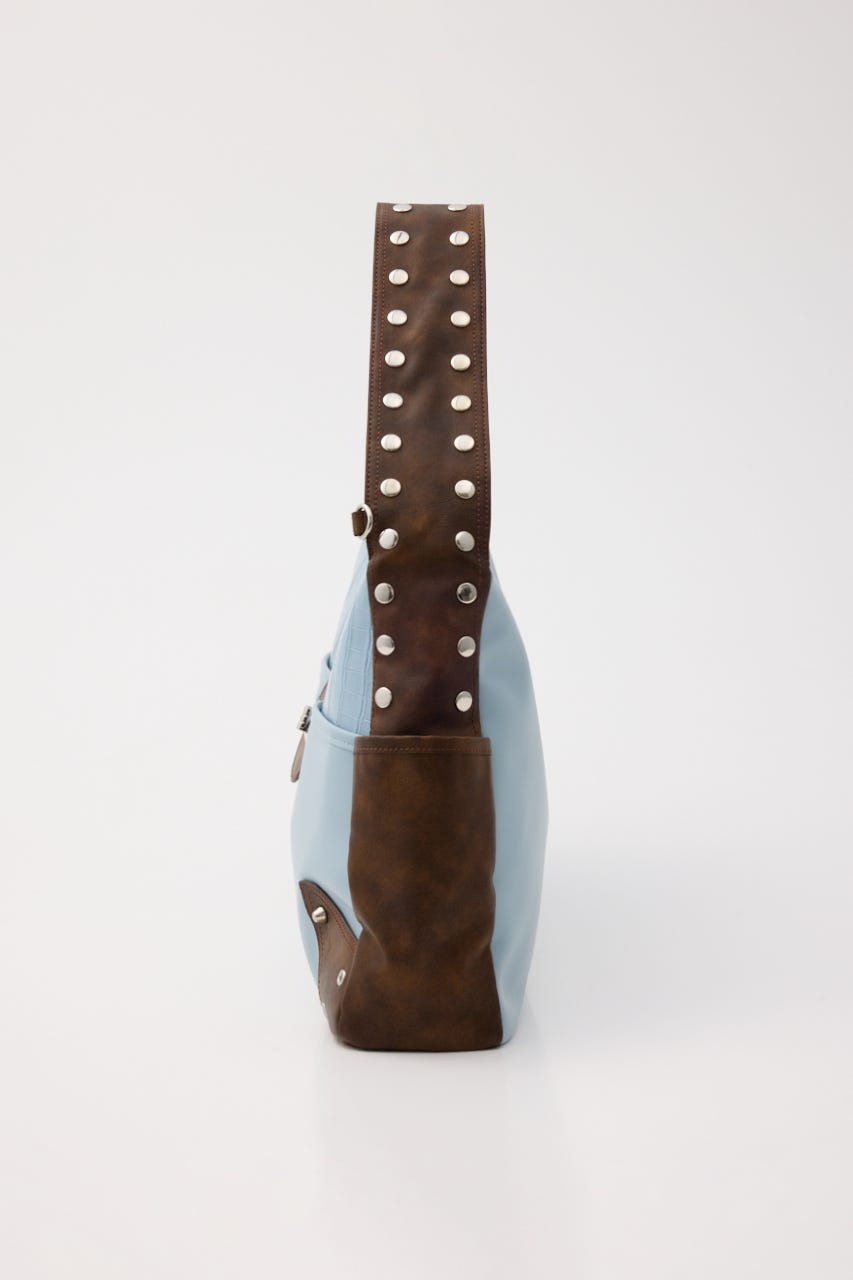 STUDS HORIZONTAL バッグ M/BLU FREE