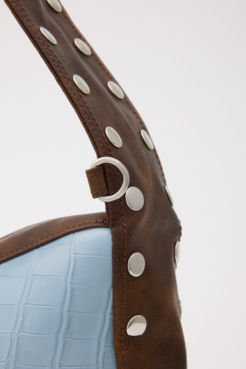 STUDS HORIZONTAL バッグ M/BLU FREE