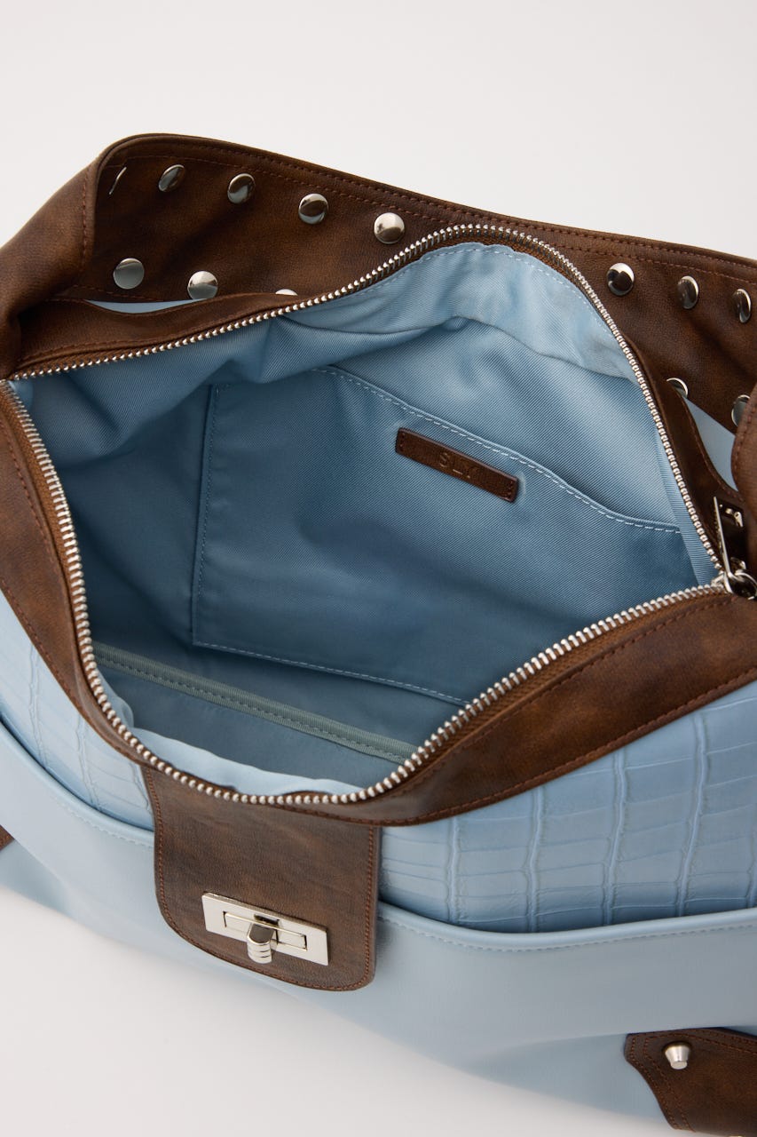 STUDS HORIZONTAL バッグ M/BLU FREE