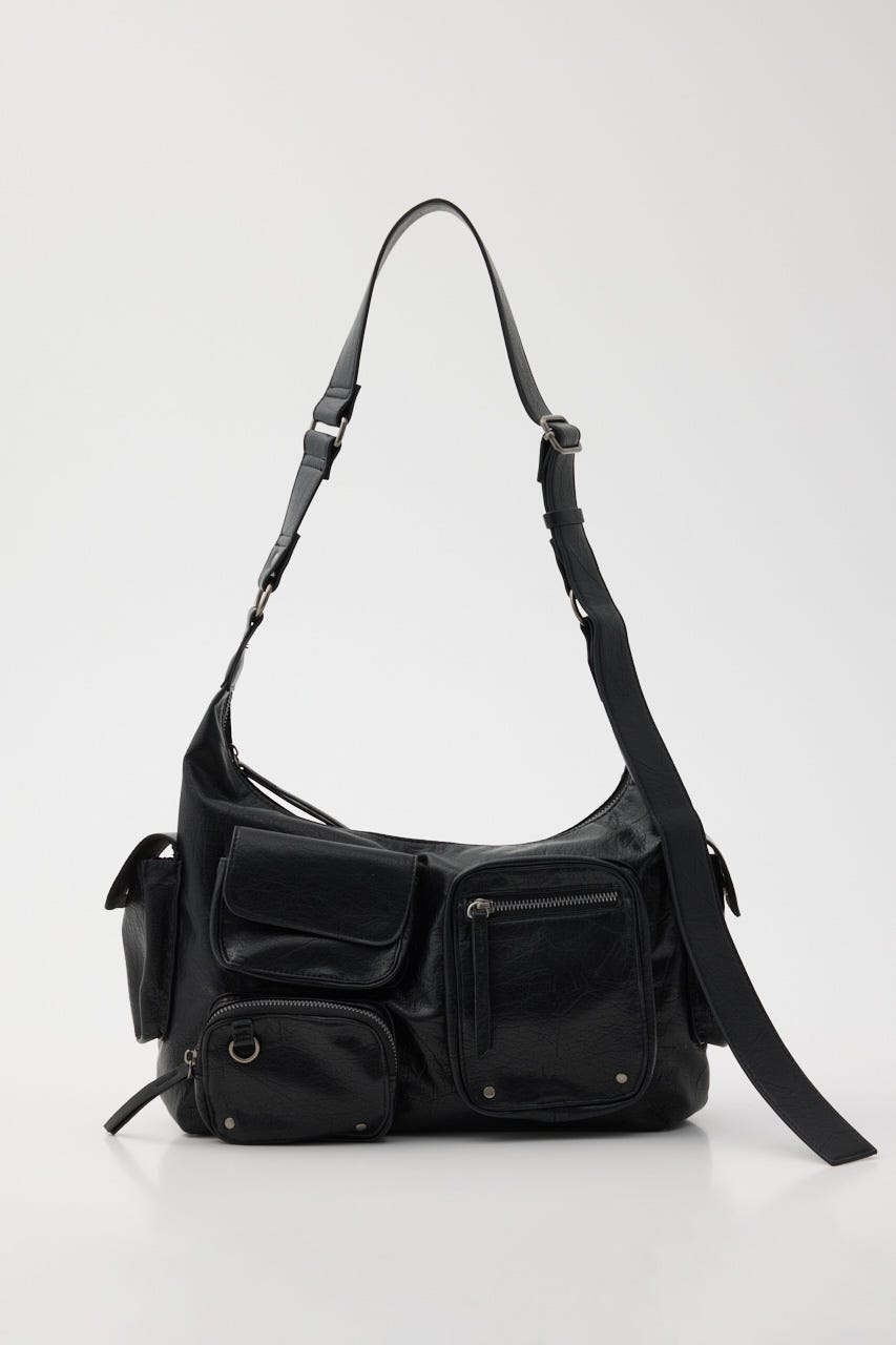 MANY PK SHOULDER バッグ BLK FREE