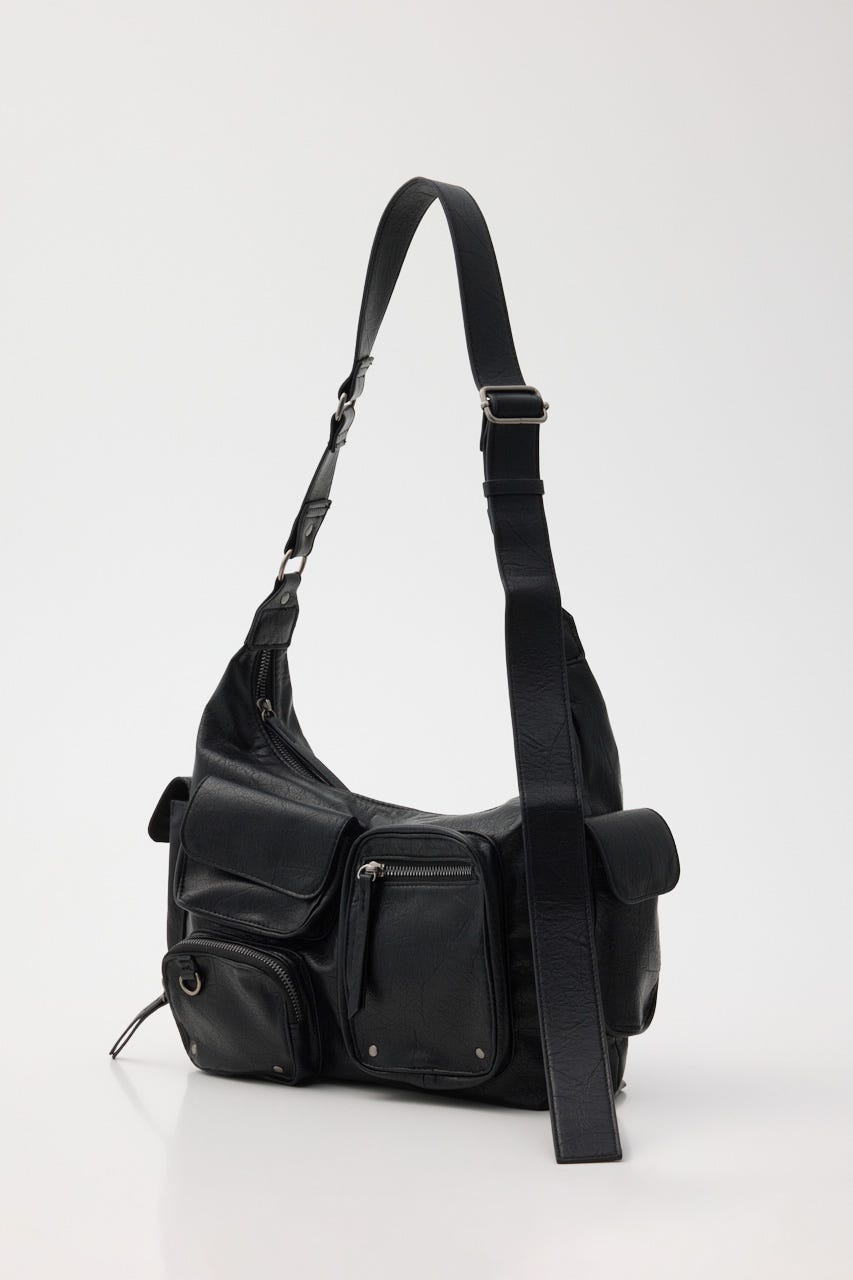 MANY PK SHOULDER バッグ BLK FREE