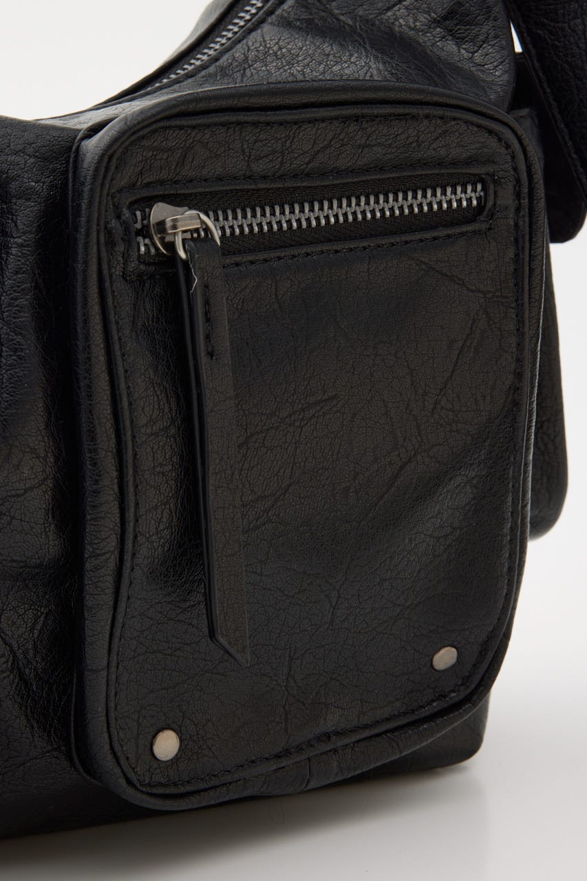 MANY PK SHOULDER バッグ BLK FREE