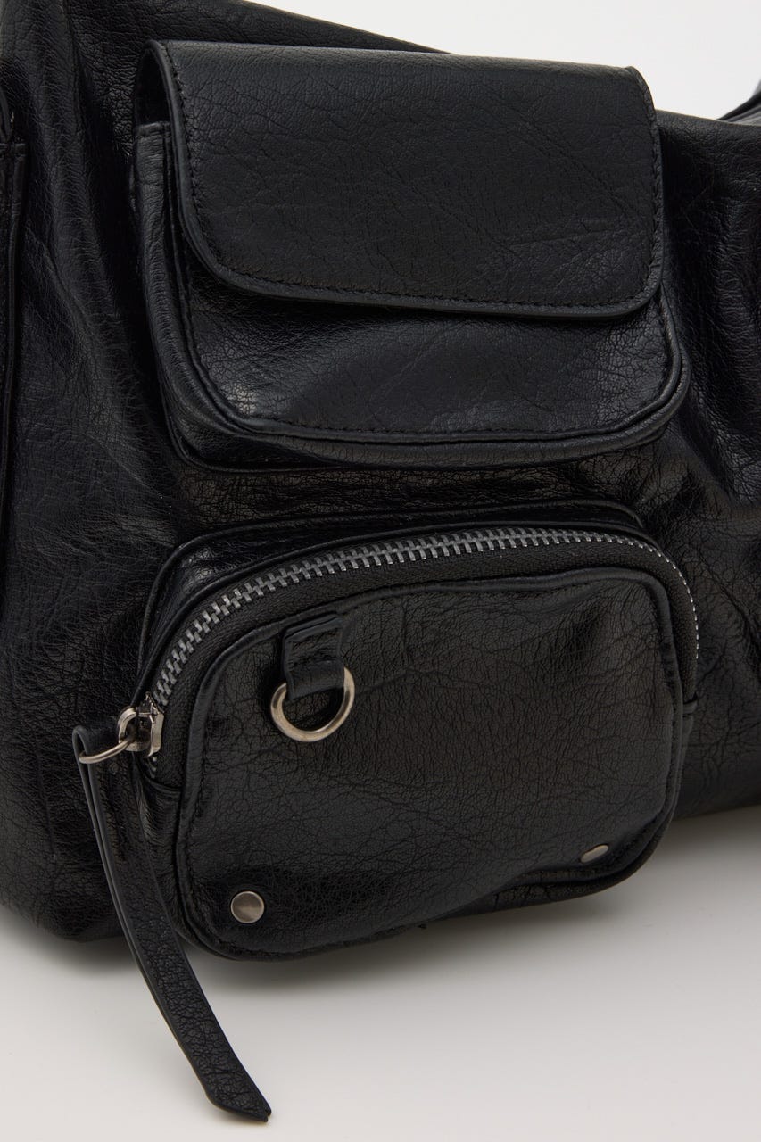 MANY PK SHOULDER バッグ BLK FREE