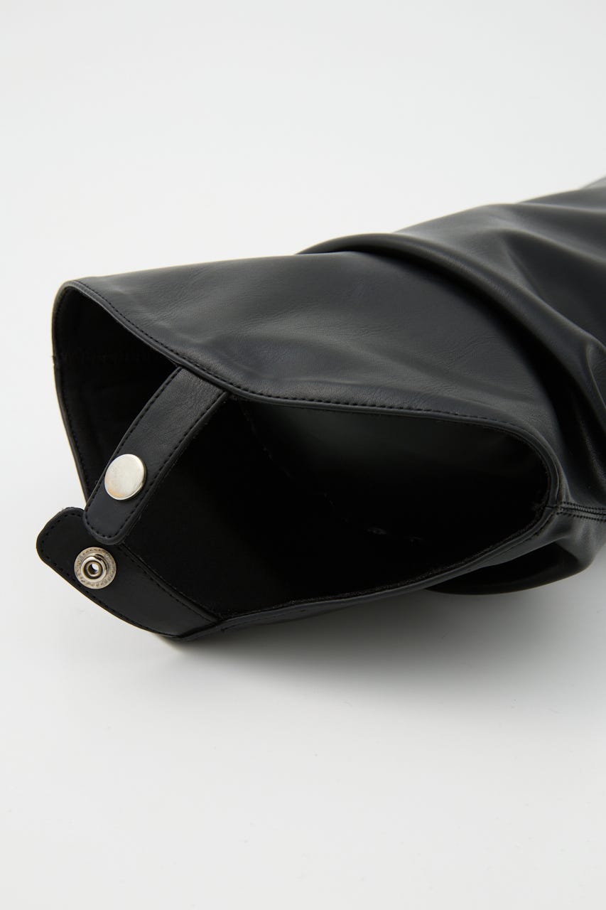 【1BUY5％OFF】F／LEATHER LEG COVER BLK FREE