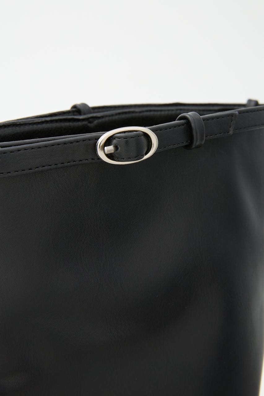 【1BUY5％OFF】F／LEATHER LEG COVER BLK FREE