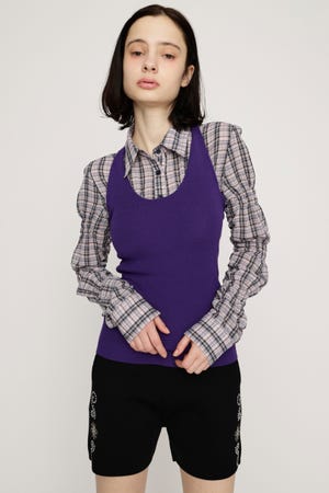 HALTER NECK CUP IN キャミソール