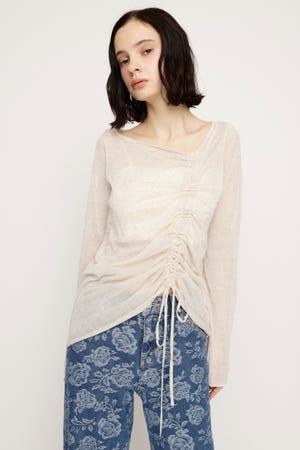 SHEER KNIT トップス